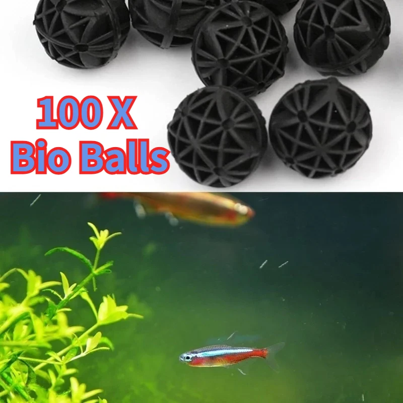 Marine Aquarium Aquascape - 50/100Pcs Home Aquarium Pond Bio Balls