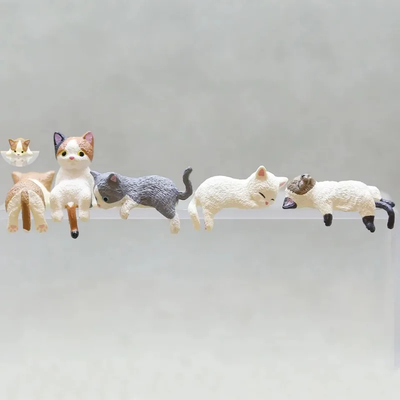 Cute Cartoon Cat Decor PVC Hom - Marine Aquarium Mini avis et prix