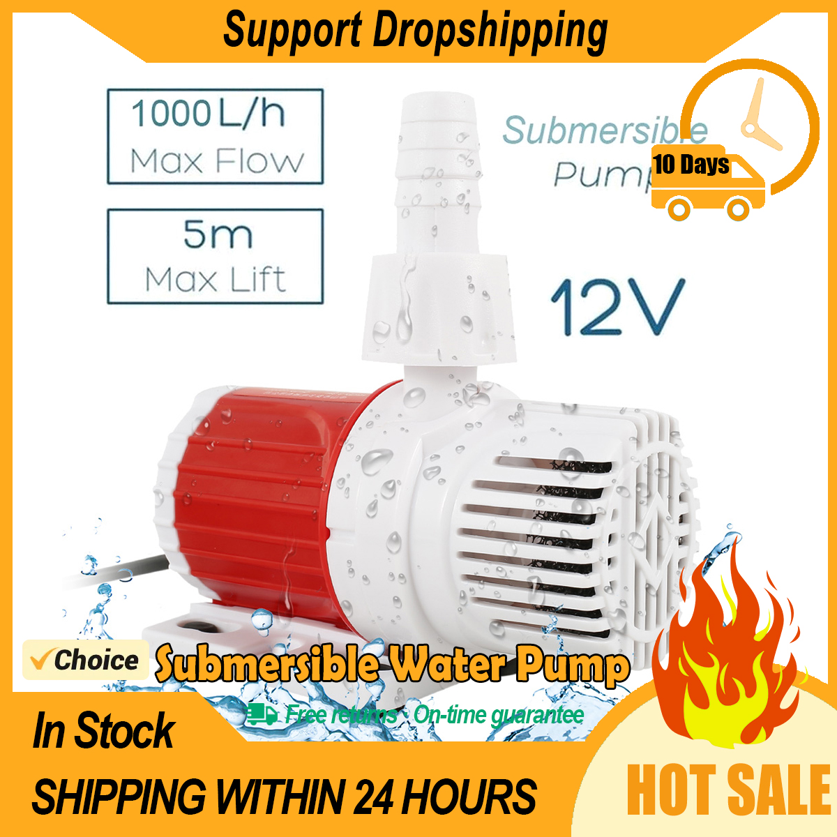 Fish Tank Water Pump DC 12V 10 - Marine Aquarium Dc Pump avis et prix