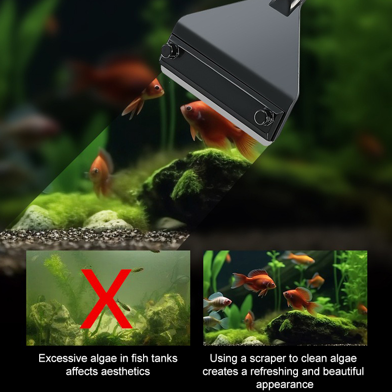 Aquarium Algae Remover Aluminu - Marine Aquarium Glass Cleaner avis et prix