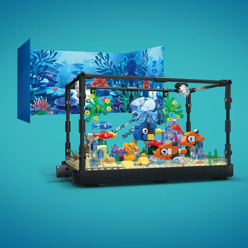 Fish Tank Building Block Set w - Marine Aquarium Cube avis et prix