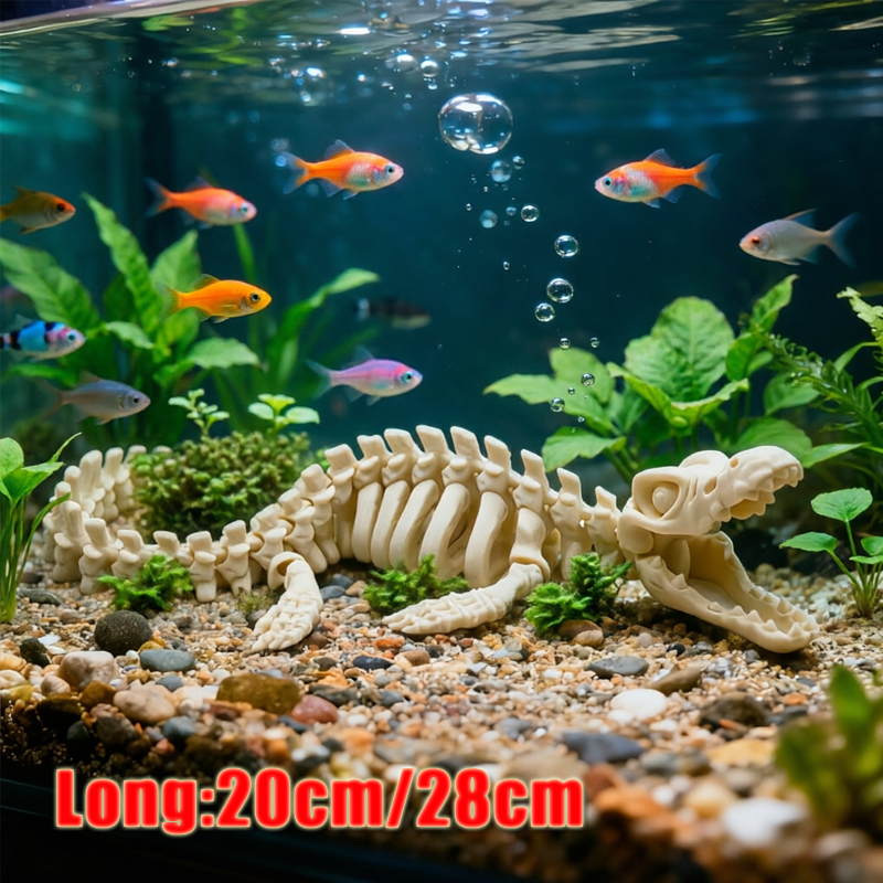 1Pc Realistic Mosasaur Skeleto - Marine Aquarium Used avis et prix