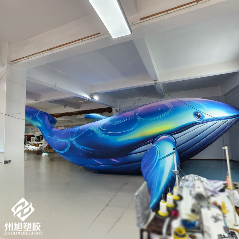 Inflatable blue whale, used as - Marine Aquarium Used avis et prix