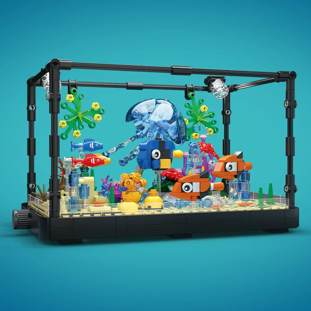 Fish Tank Building Block Set w - Marine Aquarium Kit avis et prix