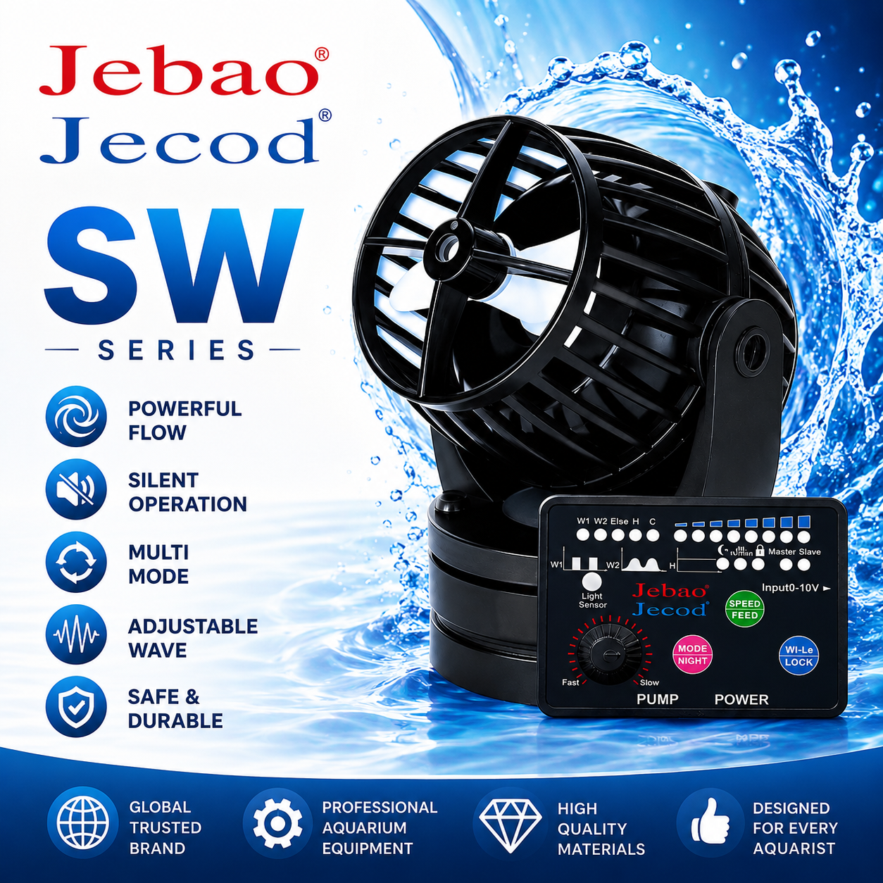 Jebao Jecod SW-2 SW-4 SW-8 SW- - Marine Aquarium Dc Pump avis et prix