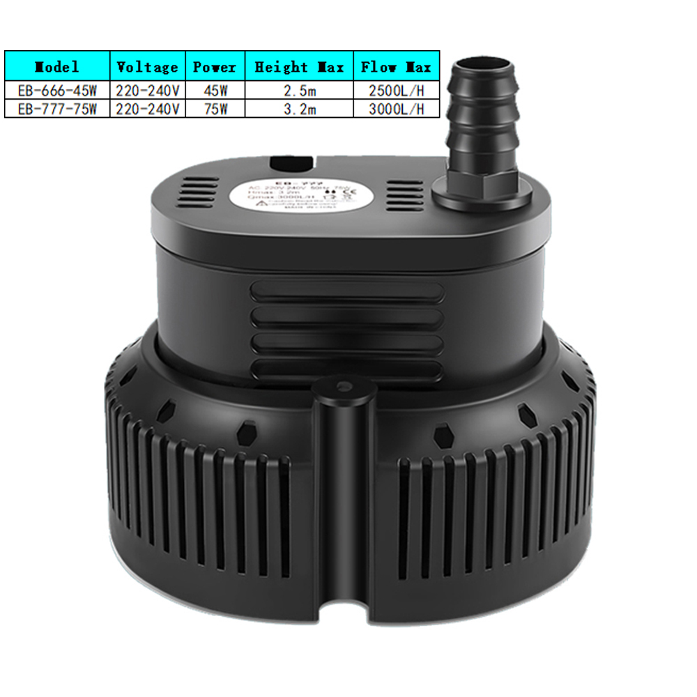 45/75W 2500-3000L/H Submersibl - Marine Aquarium Temperature avis et prix