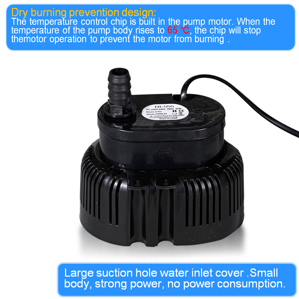 45/75W 2500-3000L/H Submersibl - Marine Aquarium Temperature avis et prix