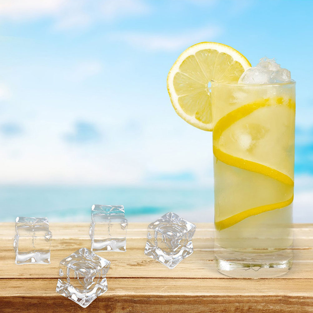 50Pcs Clear Fake Ice Cubes Rea - Marine Aquarium Cube avis et prix