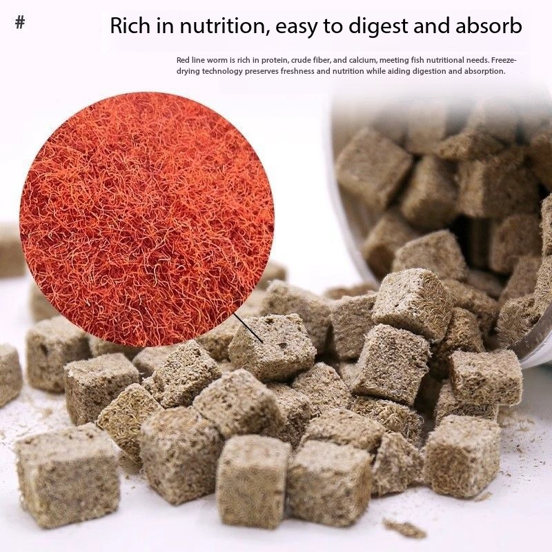 Natural Freeze Dried Bloodworm - Marine Aquarium Cube avis et prix