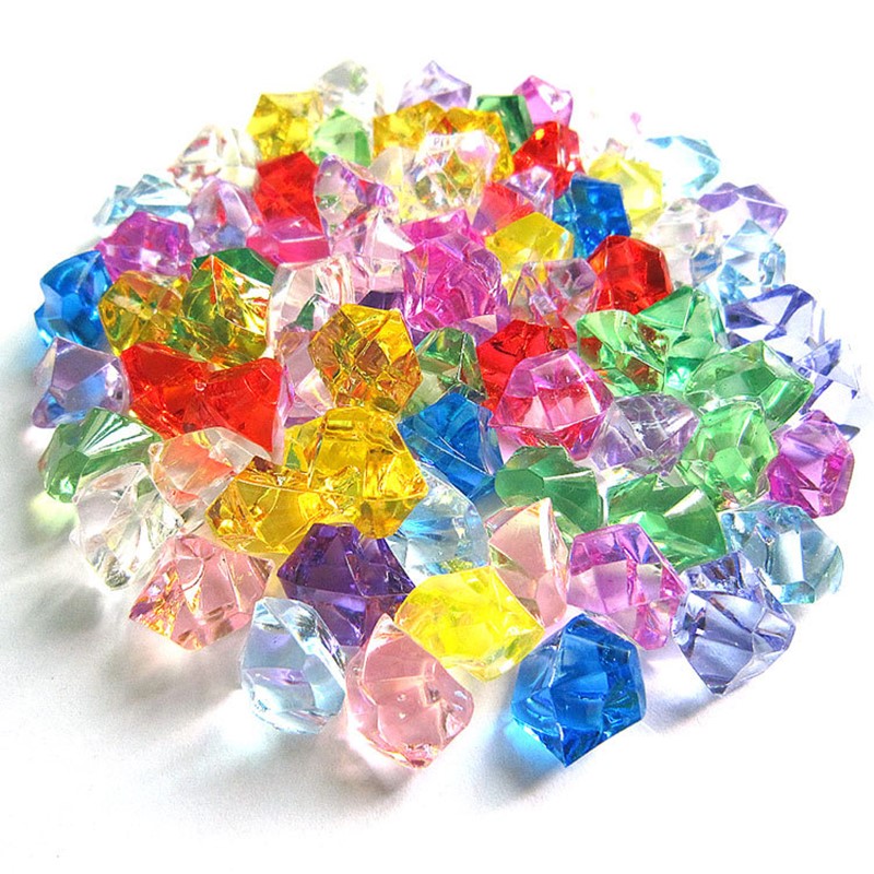 100Pcs Acrylic Stones Crystal  - Marine Aquarium Cube avis et prix