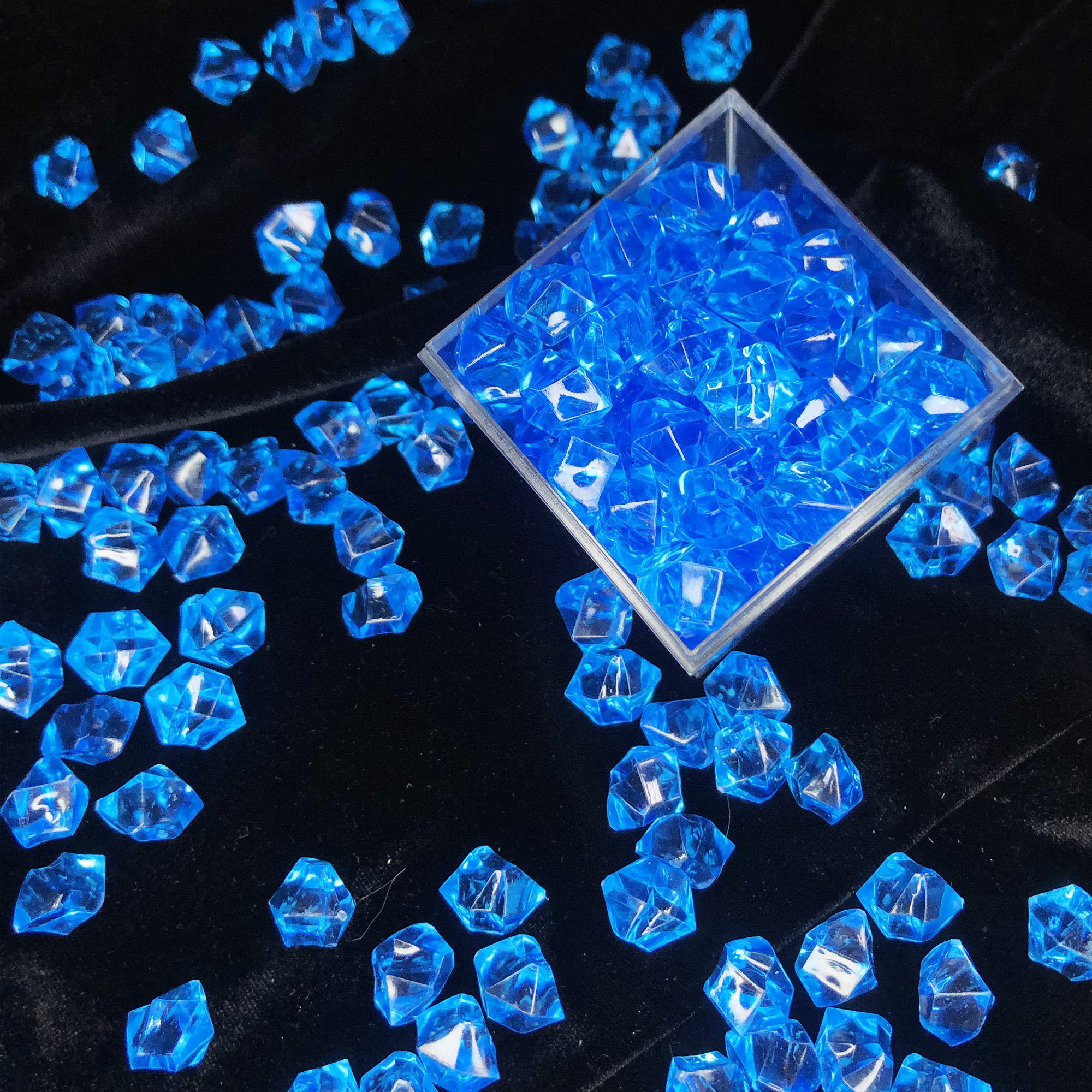 100Pcs Acrylic Stones Crystal  - Marine Aquarium Cube avis et prix