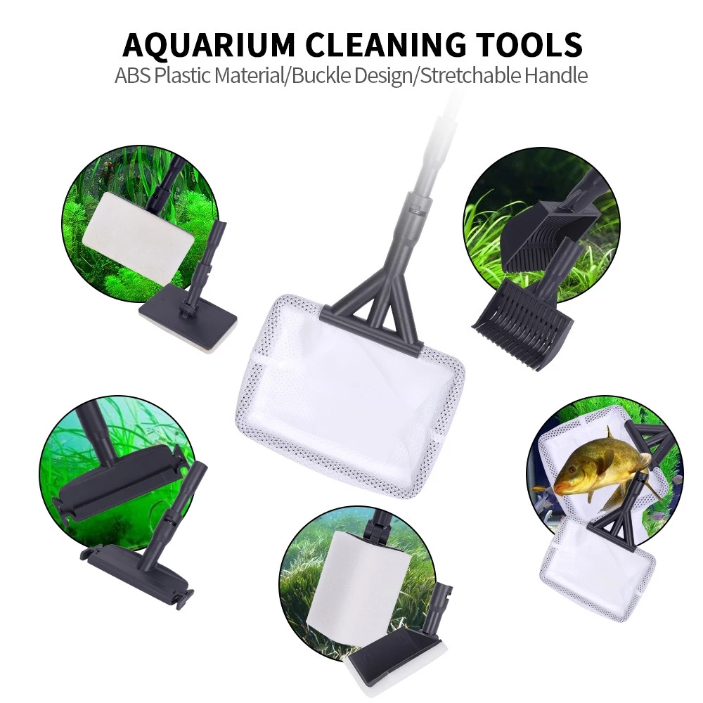 6 in 1 Aquarium Cleaning Tools - Marine Aquarium Glass Cleaner avis et prix