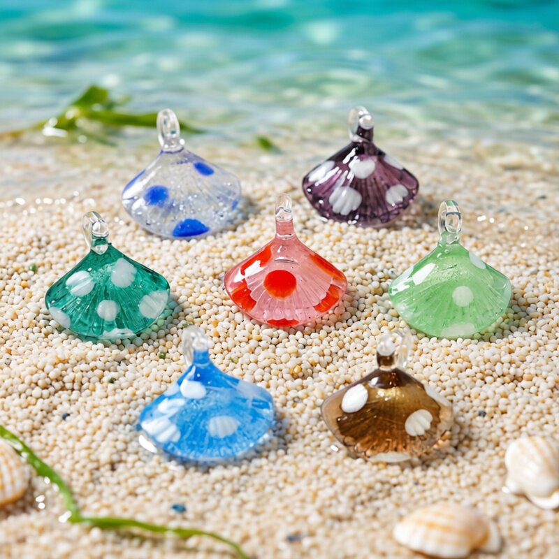 Colorful Mini Sea Shell Charm  - Aquarium Marine Color avis et prix