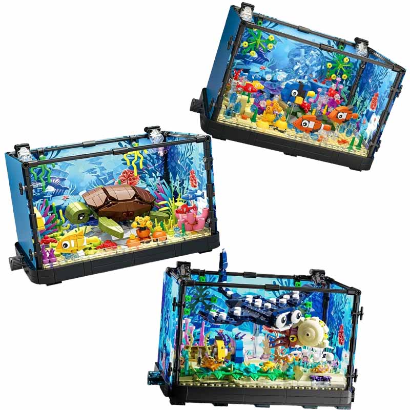 Fish Tank Building Block Set w - Marine Aquarium Cube avis et prix