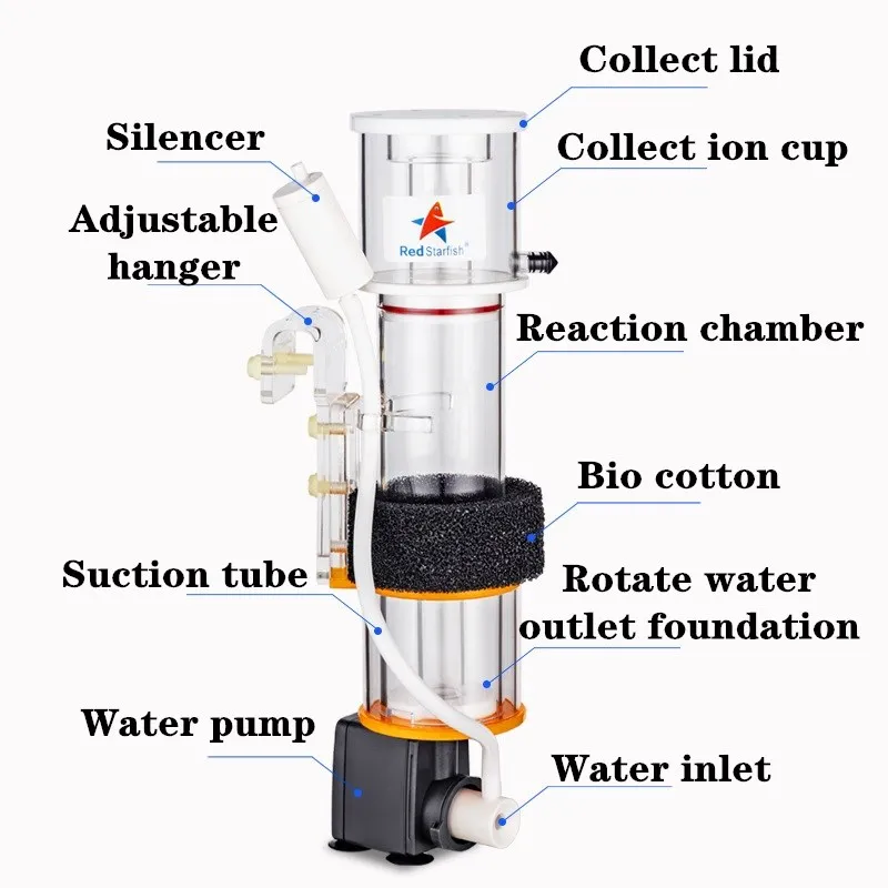 Red StarFish Protein Skimmer U - Marine Aquarium Aquascape avis et prix