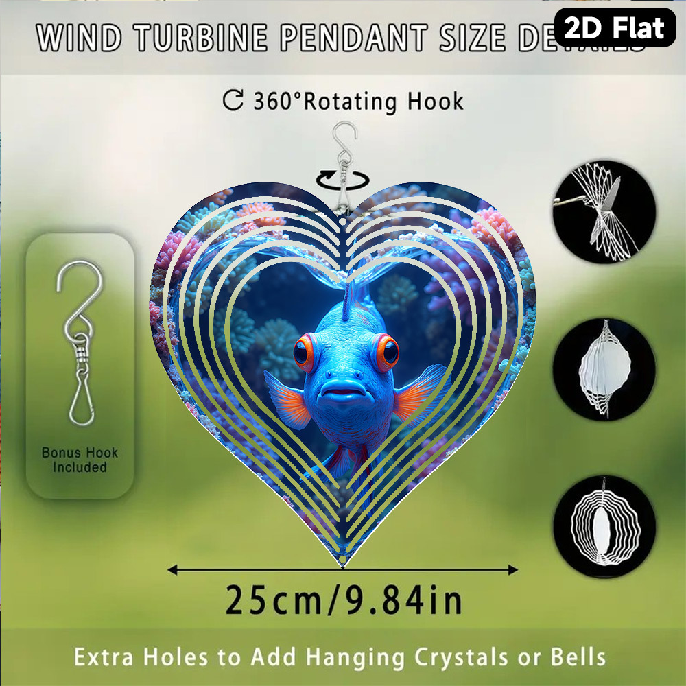 2D Flat, 1pc Bohemian Blue Man - Aquarium Marine Blue avis et prix